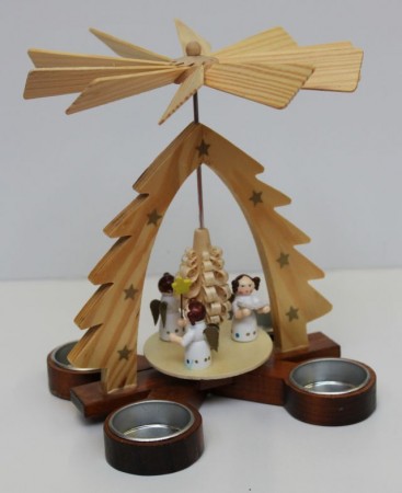 Pyramide für Teelichter, Höhe ca. 20cm