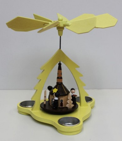 Pyramide für Teelichter, Höhe ca. 20cm